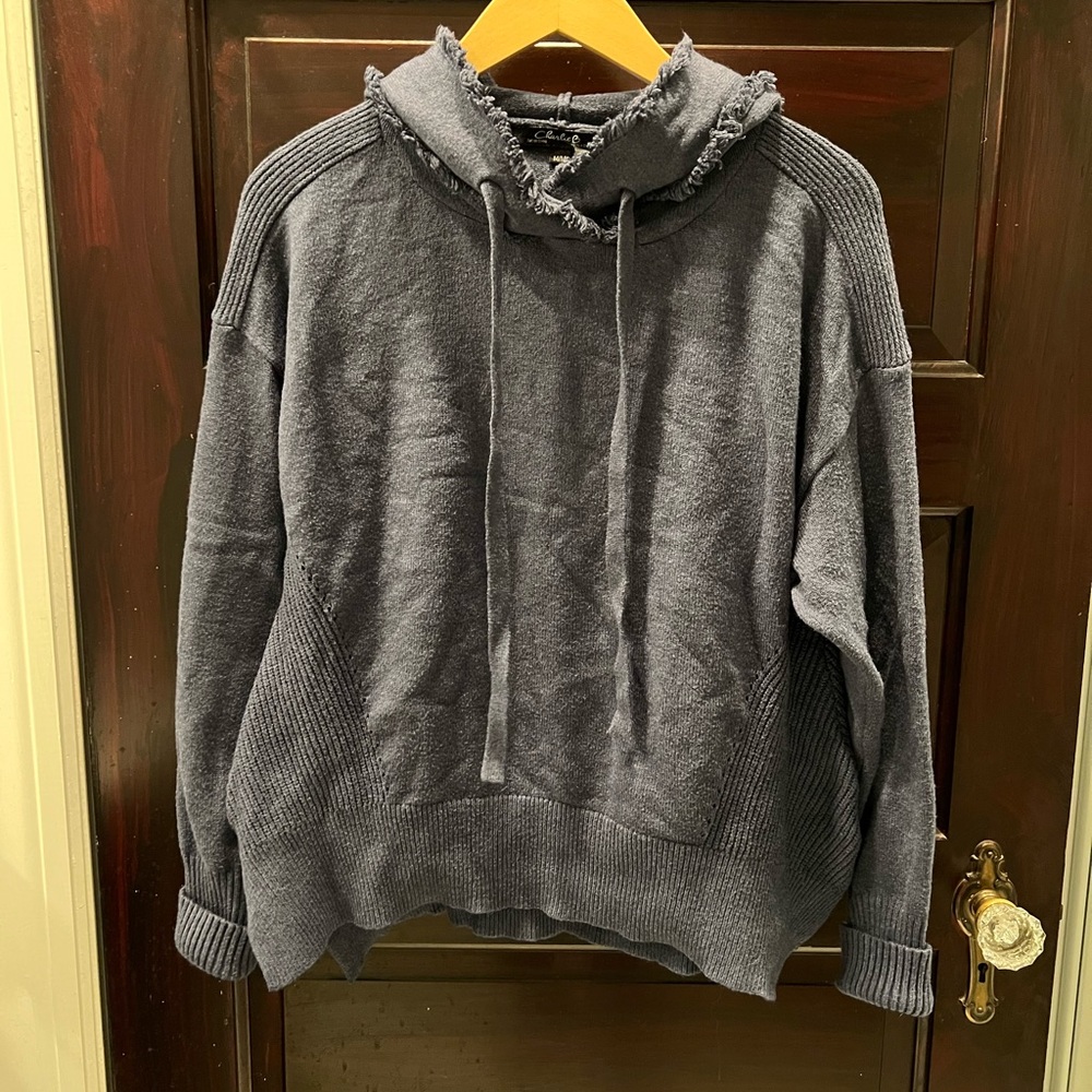 Charlie B Dark Blue Hoodie Sweater